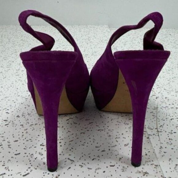 Brian Atwood Peep-Toe Slingback Heels – Size 9.5, Platform Glam - Picture 2 of 7